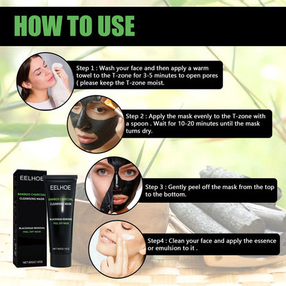 Eelhoe bamboo charcoal blackhead remover face mask tubes and box, Silcy Skin branding visible on Tampa Home & Garden Store