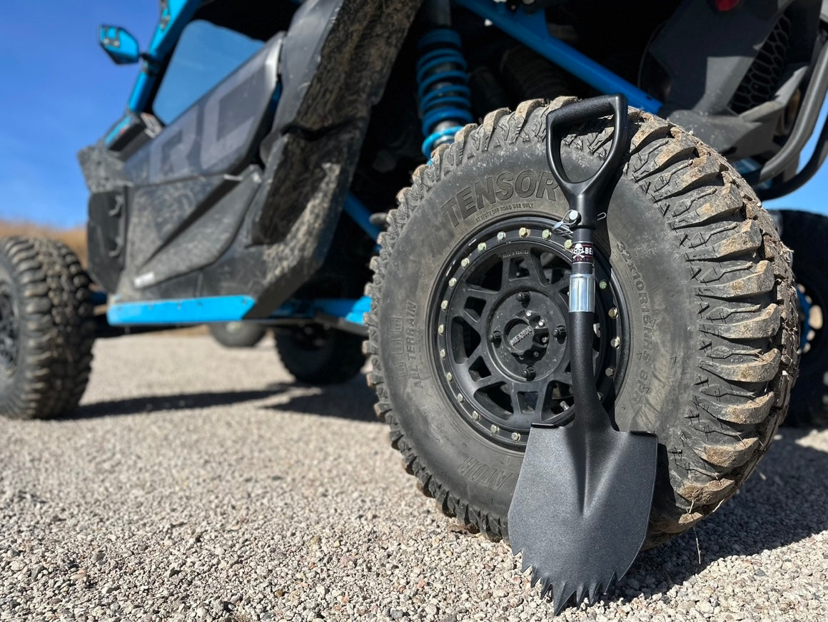 Krazy Beaver Mini Shovel  with guard (Textured Black Head / Black Handle # 45641) - Tampa soil911.com