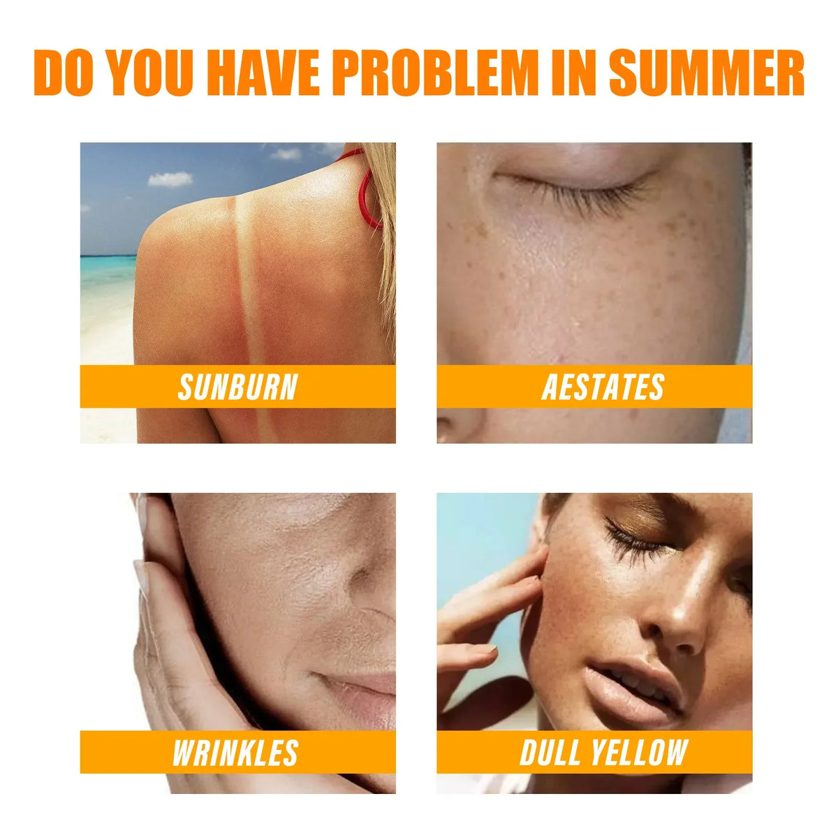 Silcy Skin Isolation Protective Cream UV defense collage: sunburn wrinkles dull skin Tampa Store on Tampa Home & Garden Store