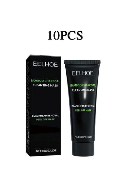Eelhoe bamboo charcoal cleansing mask 10pcs blackhead removal peel-off mask Silcy Skin on Tampa Home & Garden Store