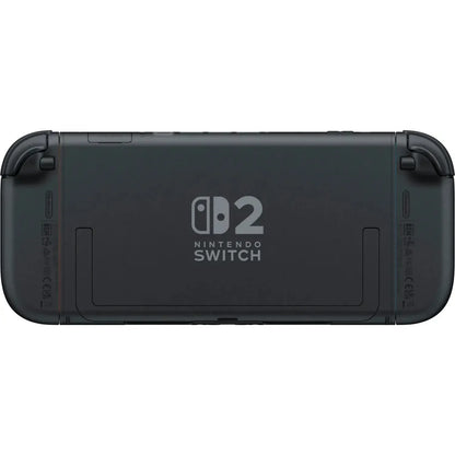 Nintendo Switch 2 console with dark gray Joy-Con controllers back logo on Tampa Home & Garden Store