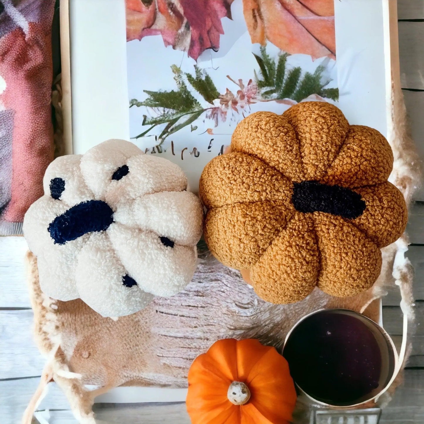 Blair Pumpkin II Plush Pillow for Cozy Decor