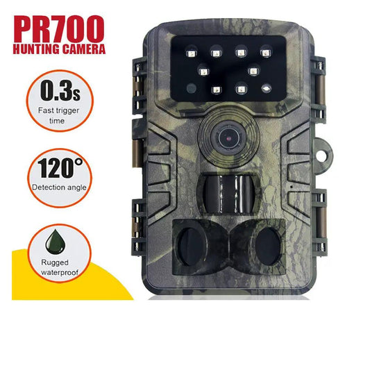 Trail camera PR700 camouflage with 120° detection and 0.3s trigger waterproof on Tampa Home & Garden Store