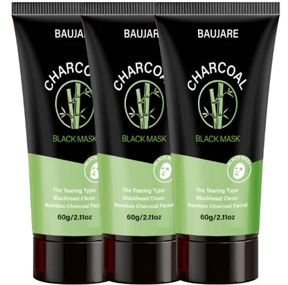 Charcoal Blackhead Peel Off Mask trio tubes with green label, bamboo charcoal facial 60g each on Tampa Home & Garden Store