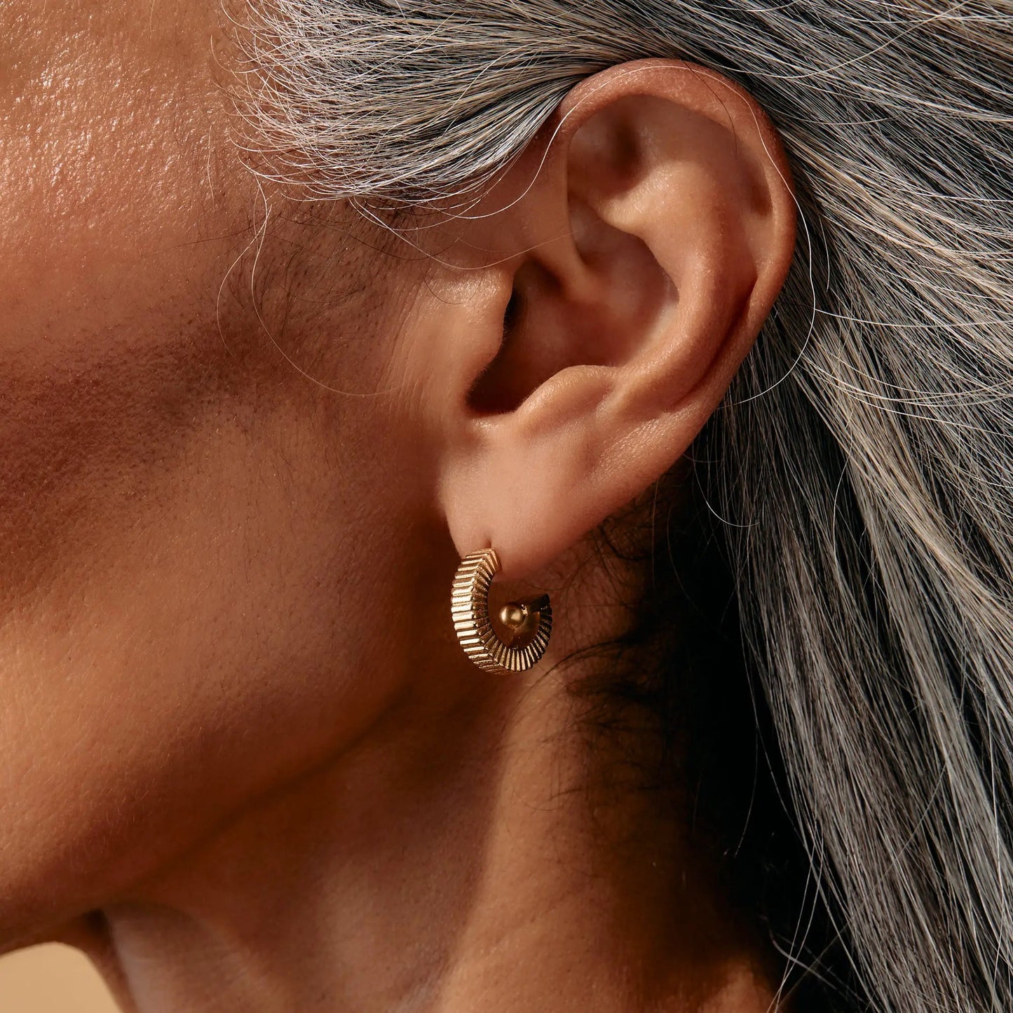 Black Onyx Textured Earrings with Charms