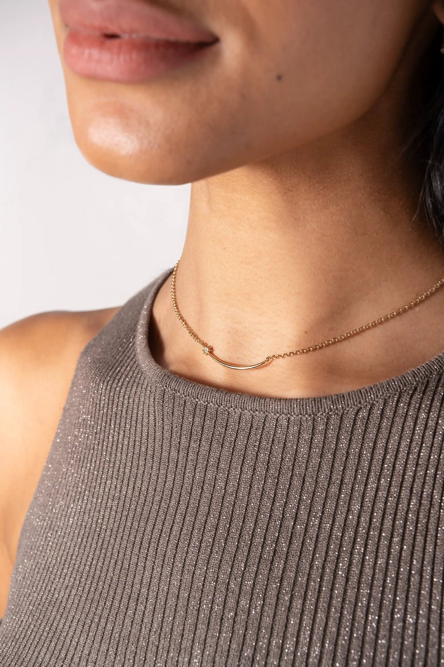 Celestial Shooting Star Necklace With Crystal