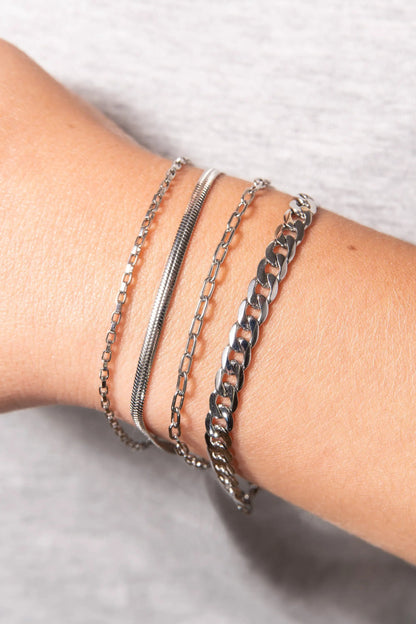 Everyday Flat Curb Chain Bracelet for Daily Wear