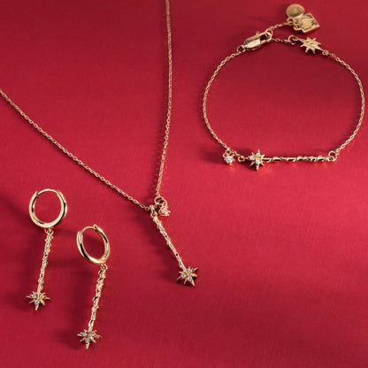 Harry Potter Hermione Wand Necklace with Crystal