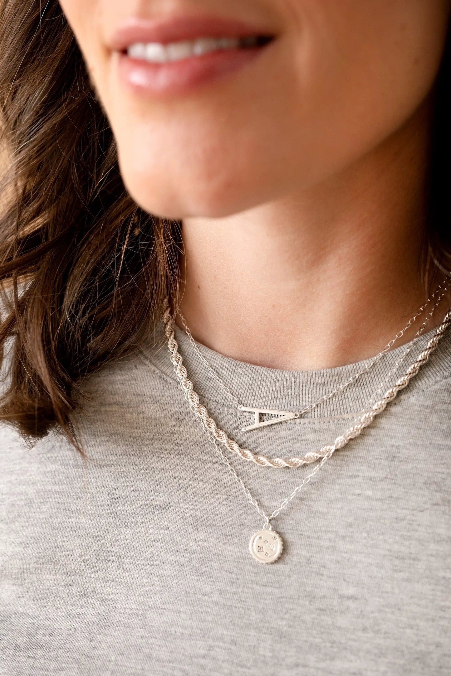 Virgo Zodiac Precious Necklace by Alex and Ani with silver layered chains and Virgo pendant on Tampa Home & Garden Store