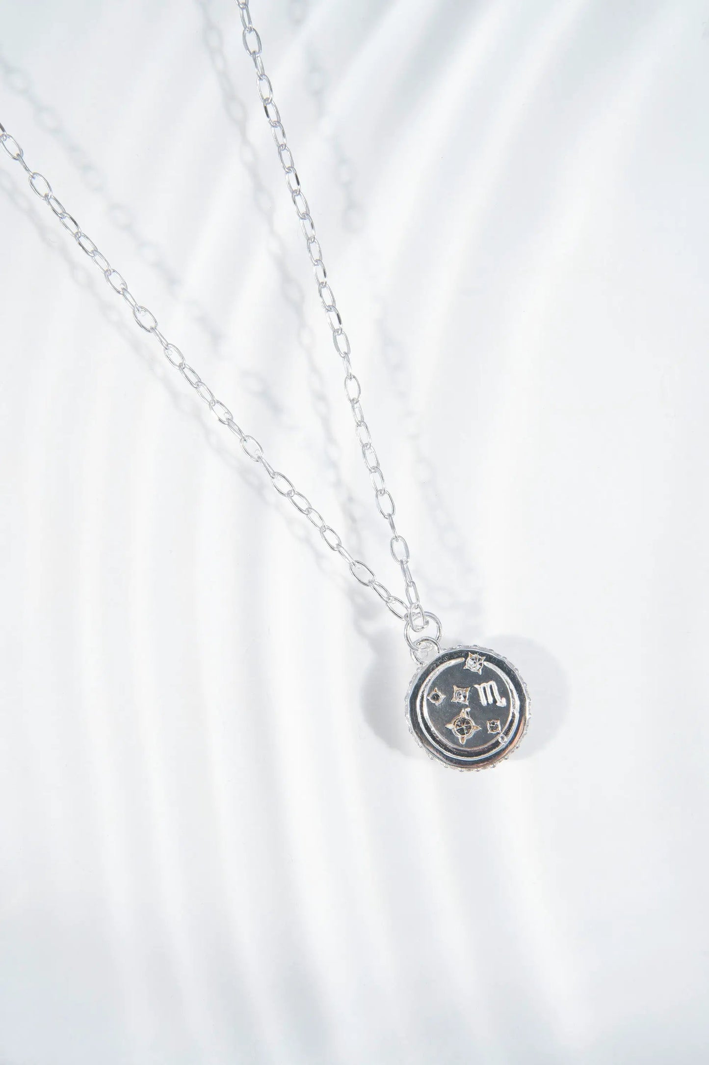Scorpio Zodiac Pendant with Crystal Accents