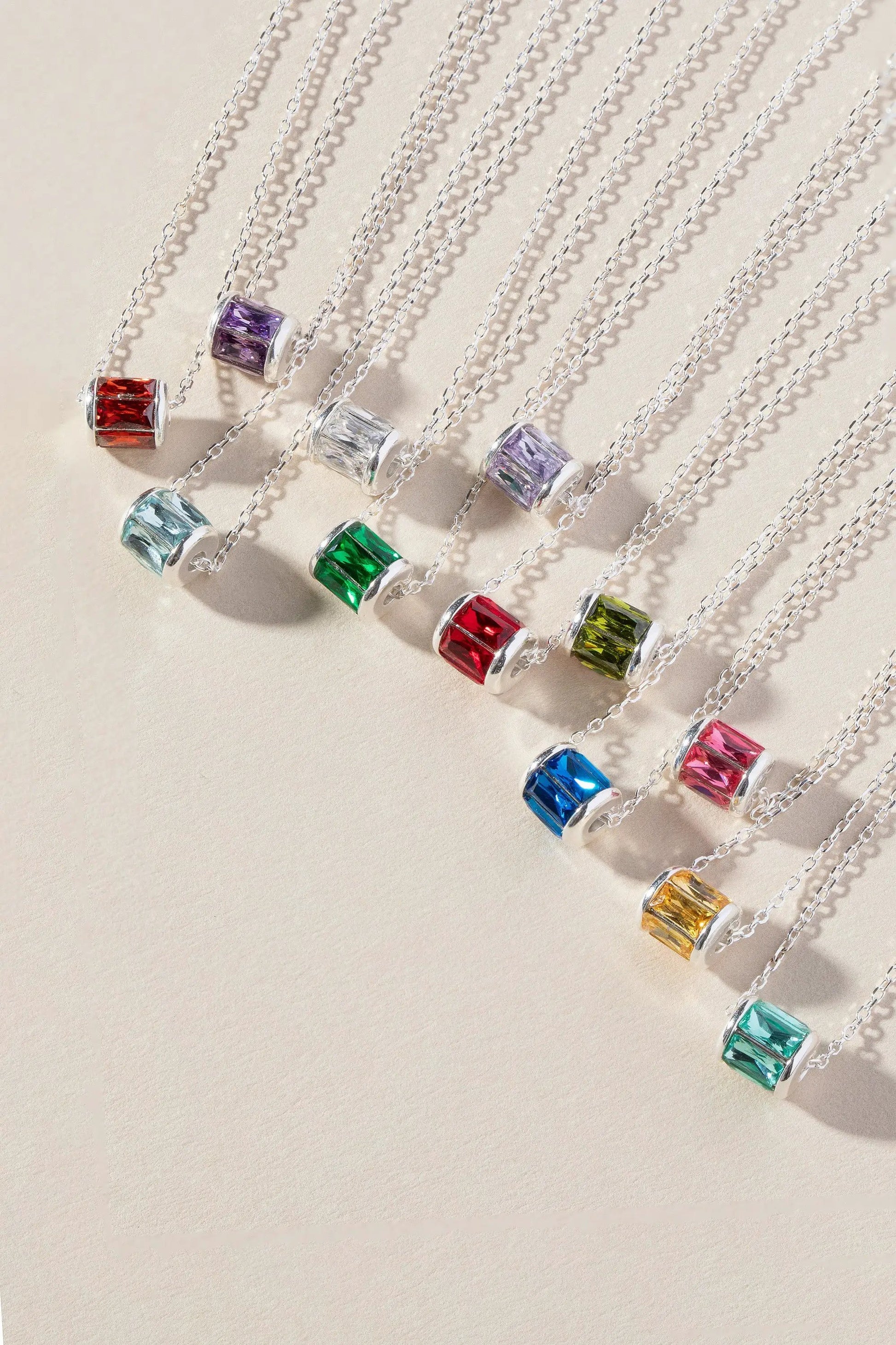 October Birthstone Precious Pendant Necklace multicolor gemstone cube pendants by ALEX AND ANI on Tampa Home & Garden Store