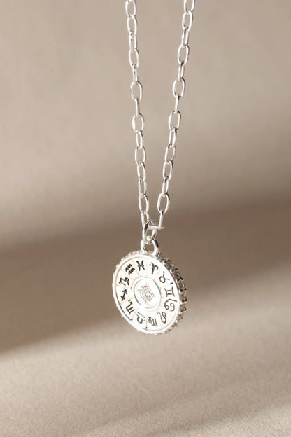 Virgo Zodiac Necklace, silver-tone pendant with zodiac symbols by ALEX AND ANI on Tampa Home & Garden Store