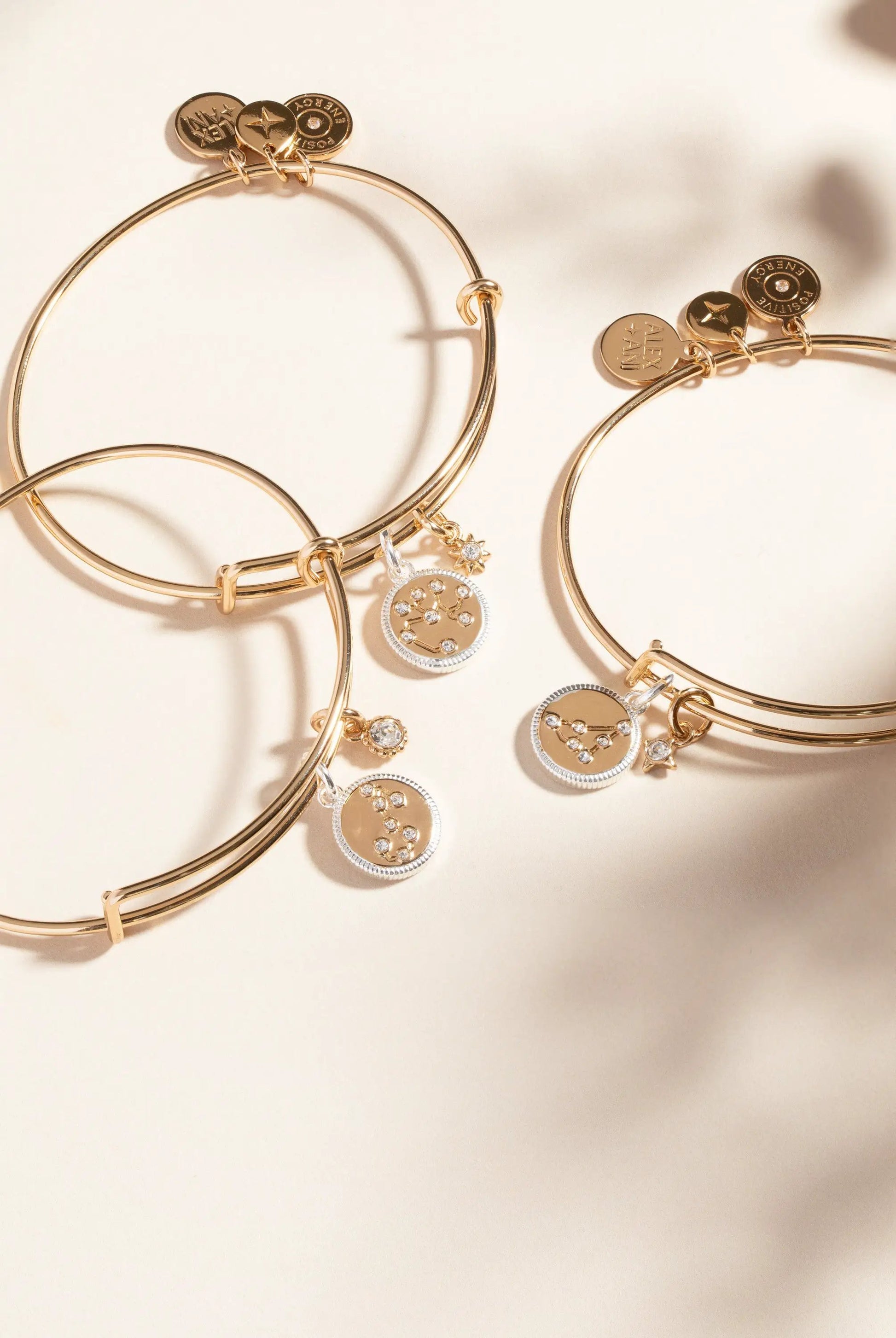 Scorpio Zodiac Charm Bangle, gold-tone bracelet with zodiac charms and crystals by ALEX AND ANI on Tampa Home & Garden Store