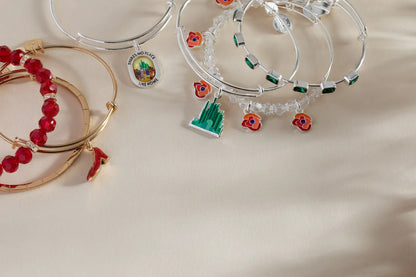 Bracelets The Wizard of Oz Emerald City bangles set of 3 by ALEX AND ANI emerald green stones on Tampa Home & Garden Store