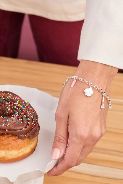 Barbie Chef Charm Bracelet with Pink Rolling Pin