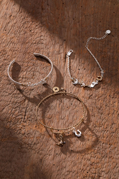 Howdy Cuff Bracelet with Stars and Crystals
