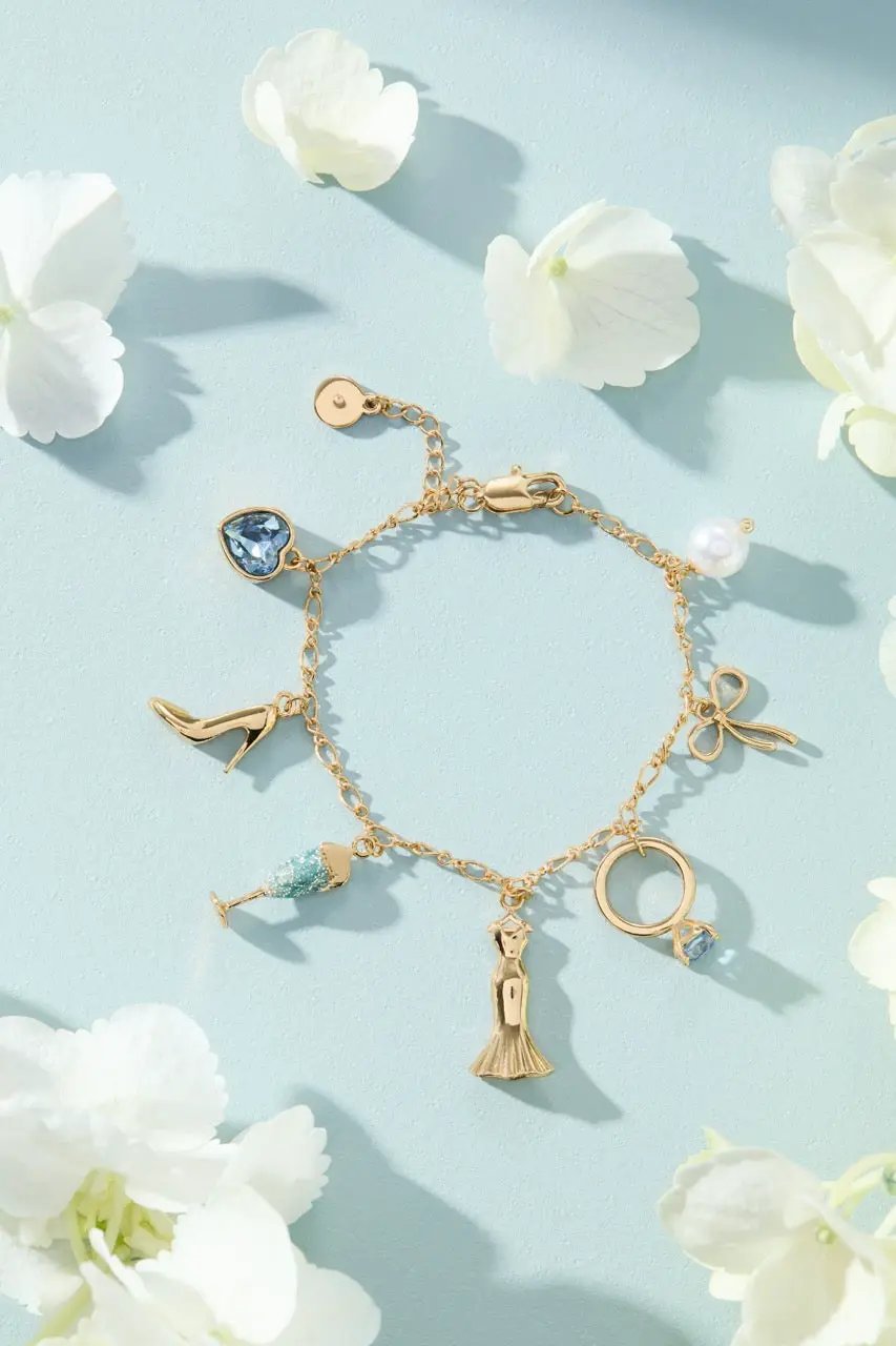 Bridal Multi Charm Bracelet and Wedding Charms