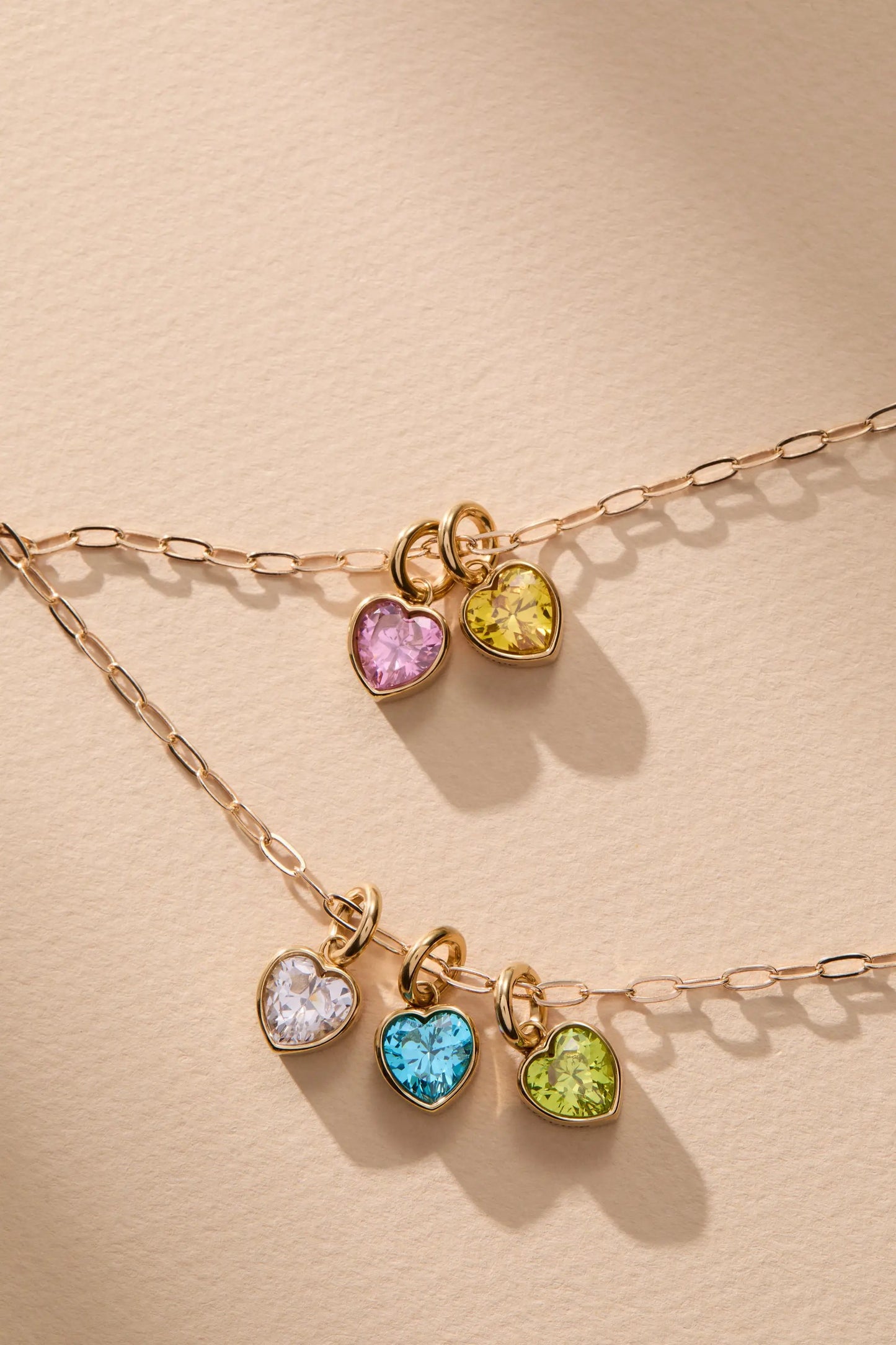 Balance Heart Birthstone Charm for November