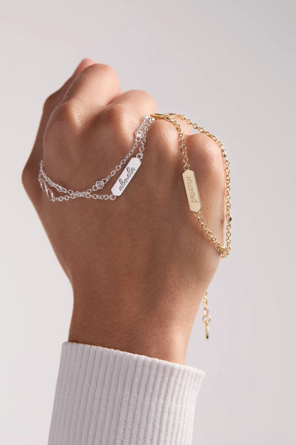 Abuela Infinity Chain Double Strand Bracelet two-tone silver & gold by ALEX AND ANI on Tampa Home & Garden Store