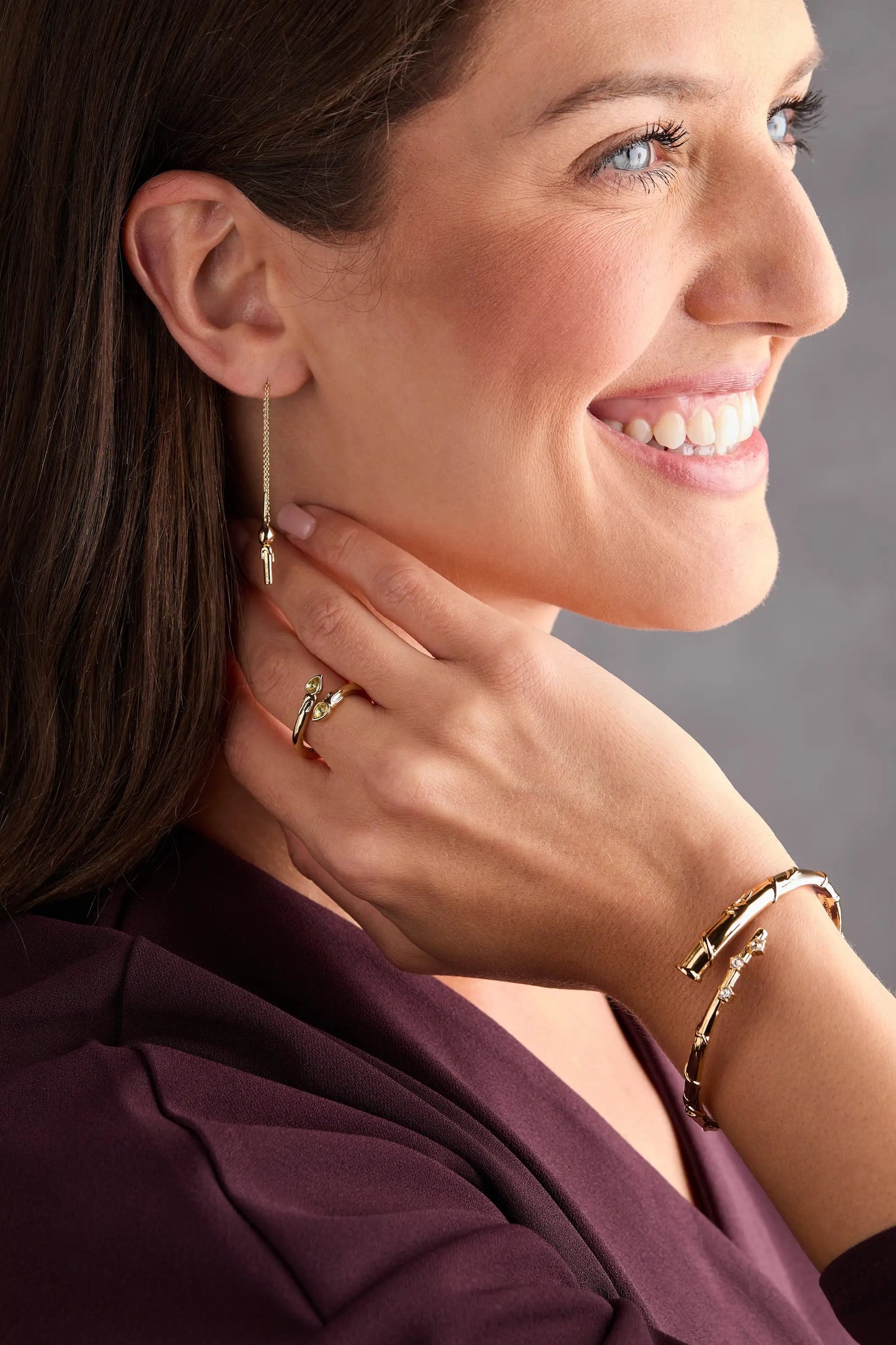 Harry Potter Great Hall Candle Threader Earrings, gold-tone metal by Alex and Ani on Tampa Home & Garden Store