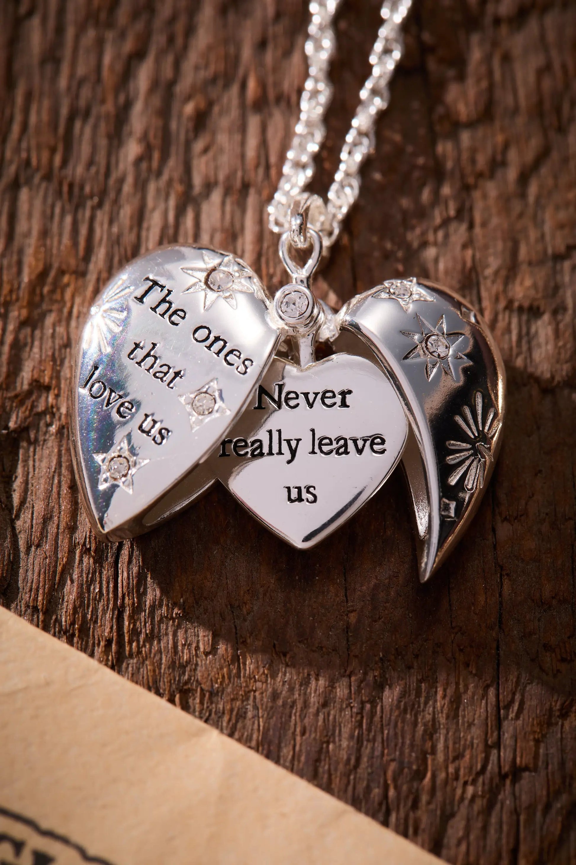 Alex and Ani Harry Potter three-heart locket necklace with crystal accents and heart charms on Tampa Home & Garden Store