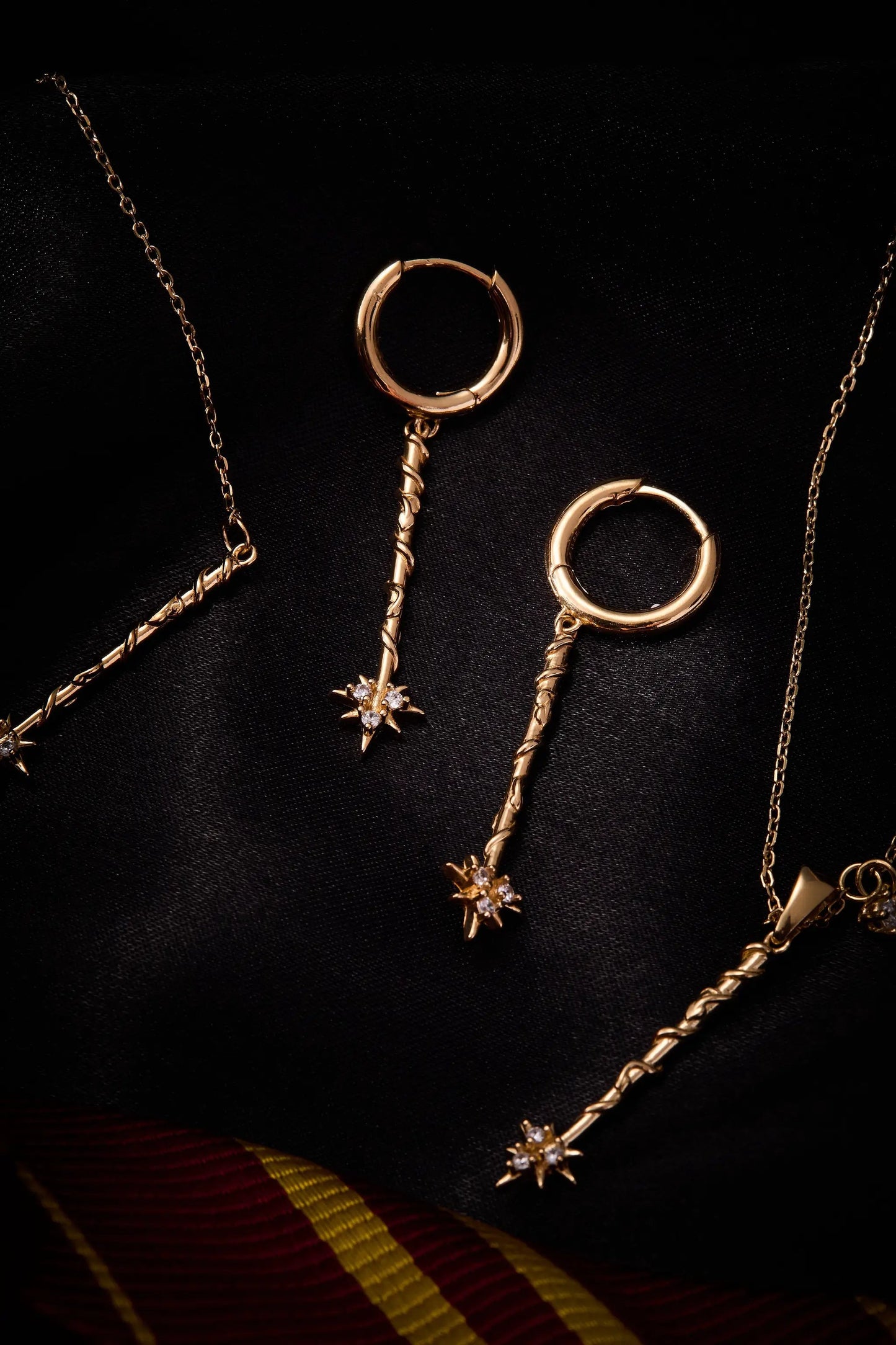 Harry Potter Hermione Wand Necklace with Crystal