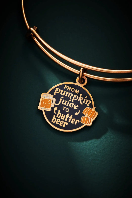 Harry Potter From Pumpkin Juice To Butter Beer charm bracelet by Alex and Ani copper pendant on Tampa Home & Garden Store