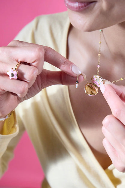 Polly Pocket House Locket Necklace with Charm
