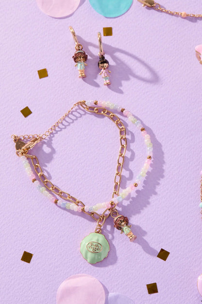 Polly Pocket 2 Row Charm Bracelet With Doll Charm
