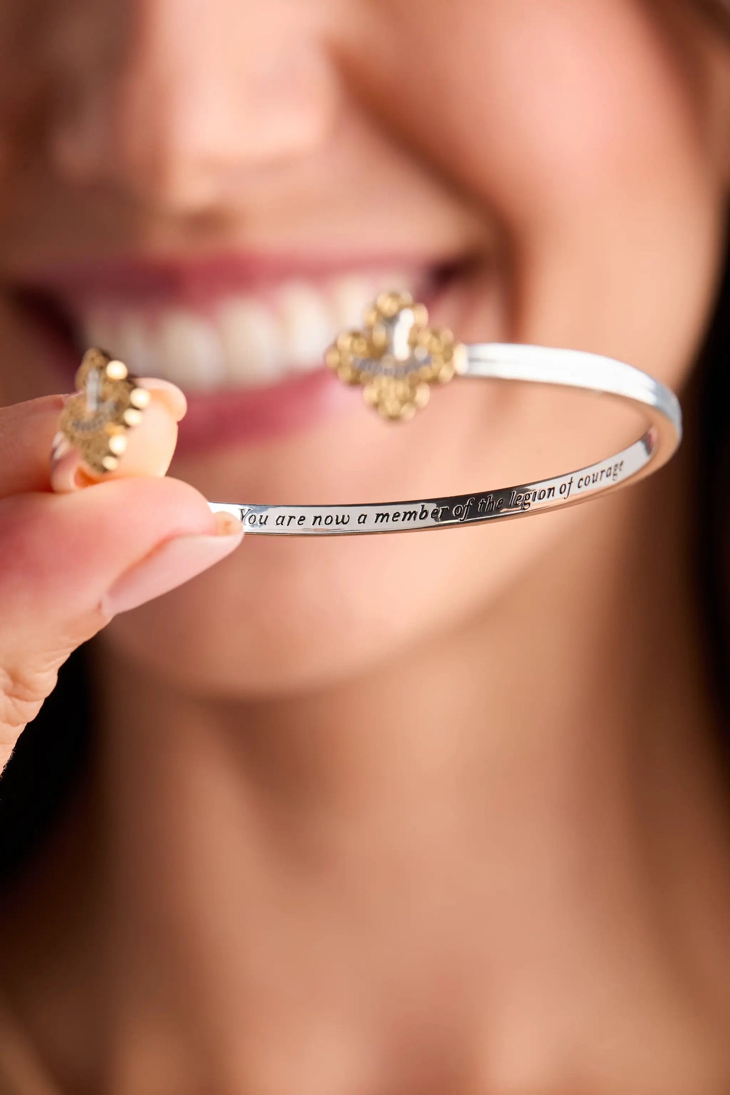 Alex and Ani Wizard of Oz Cowardly Lion cuff bracelet with gold-tone lion charm on Tampa Home & Garden Store