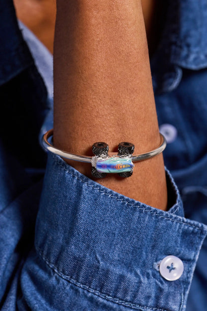 Bracelet: Hot Wheels Mega Wrex moveable cuff with monster truck charm by ALEX AND ANI on Tampa Home & Garden Store