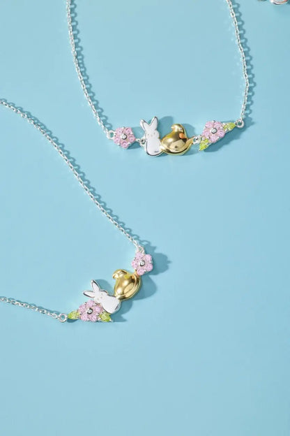 Alex and Ani PEEPS Peepsake necklaces set of 2 with bunny and gold bird charms on Tampa Store on Tampa Home & Garden Store