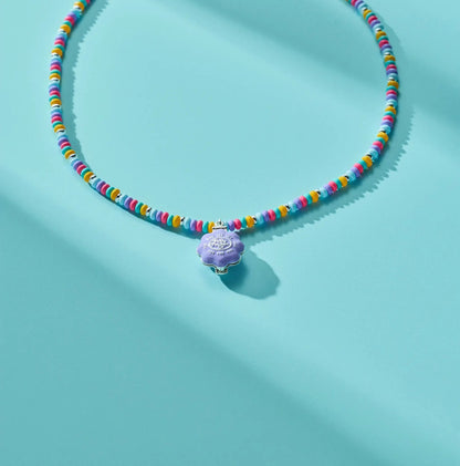 Polly Pocket Pool Party Beaded Locket Necklace