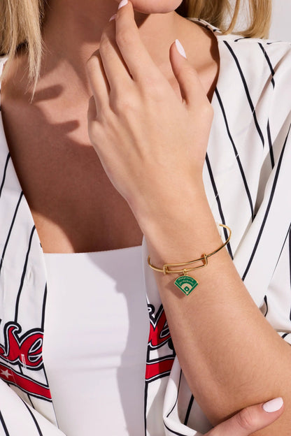 Always Swing for the Fences Charm Bangle