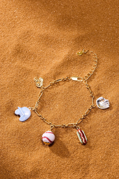 Take Me Out to the Ballgame Charm Bracelet
