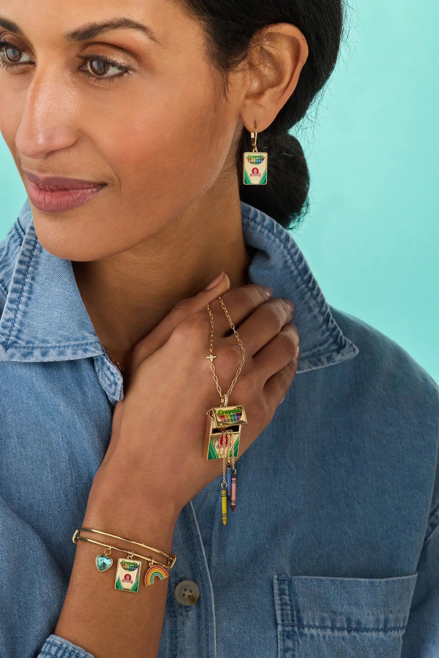 Crayon Box Earrings to Teach Is to Color Forever