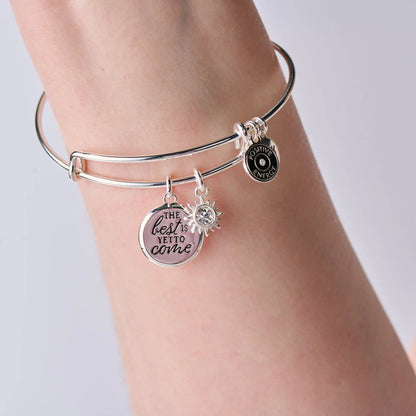 Best Is yet To Come Duo Charm Bangle Bracelet