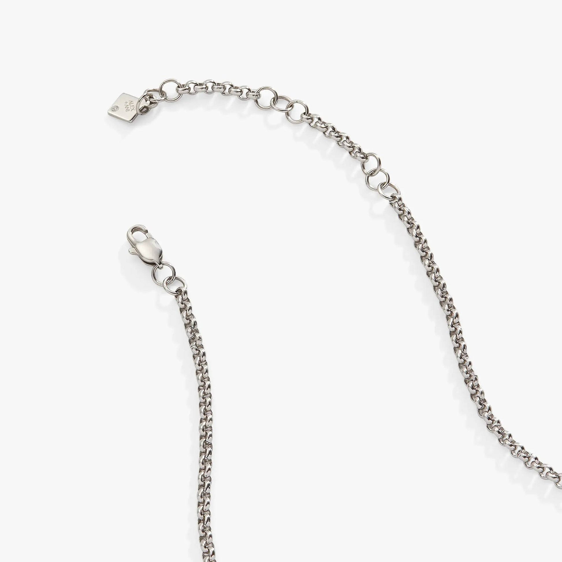 Crystal Tennis Necklace by ALEX AND ANI in silver-tone chain with lobster clasp on Tampa Home & Garden Store
