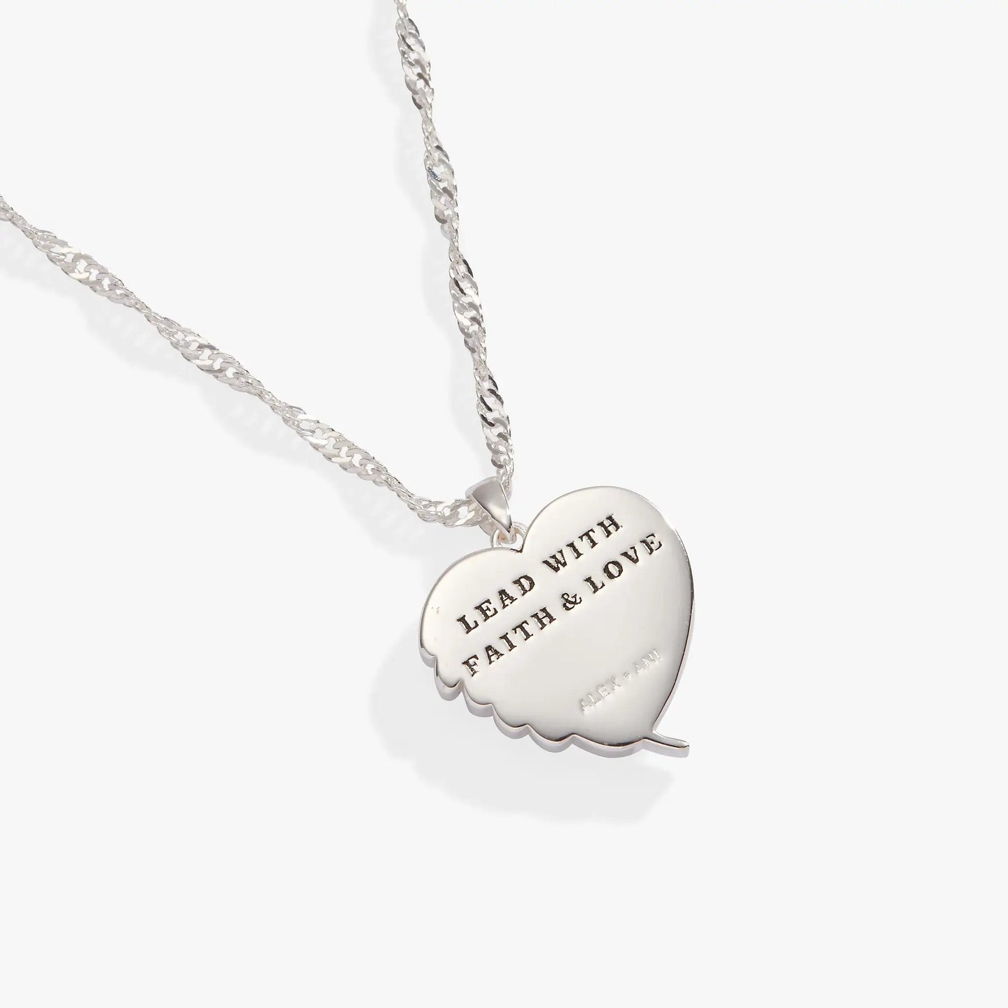 Wings of Protection charm necklace with winged heart pendant by Alex and Ani on Tampa Home & Garden Store