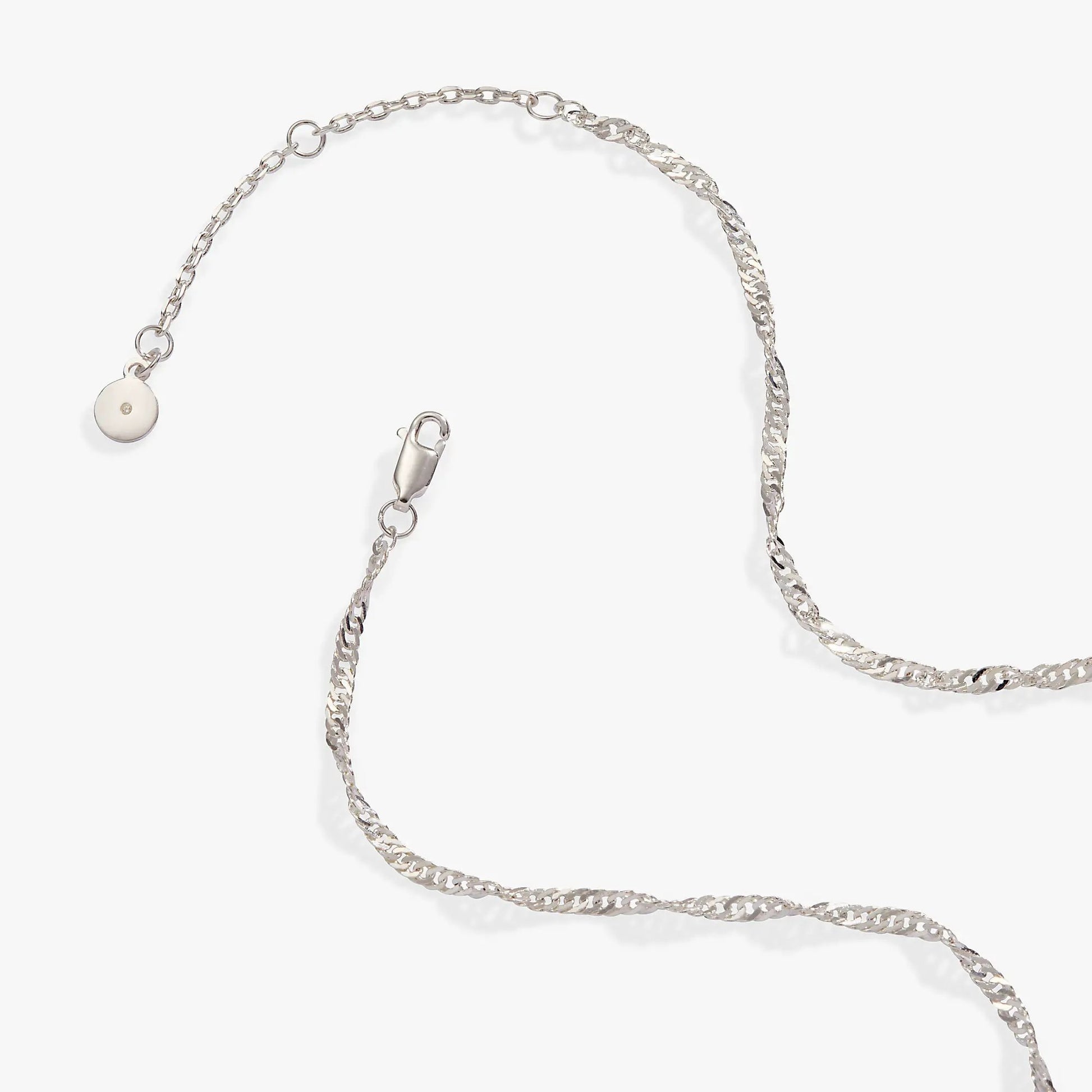 Wings of Protection Charm Necklace silver-tone chain with round disc charm Alex and Ani on Tampa Home & Garden Store