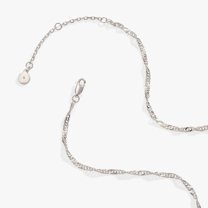 Wings of Protection Charm Necklace silver-tone chain with round disc charm Alex and Ani on Tampa Home & Garden Store