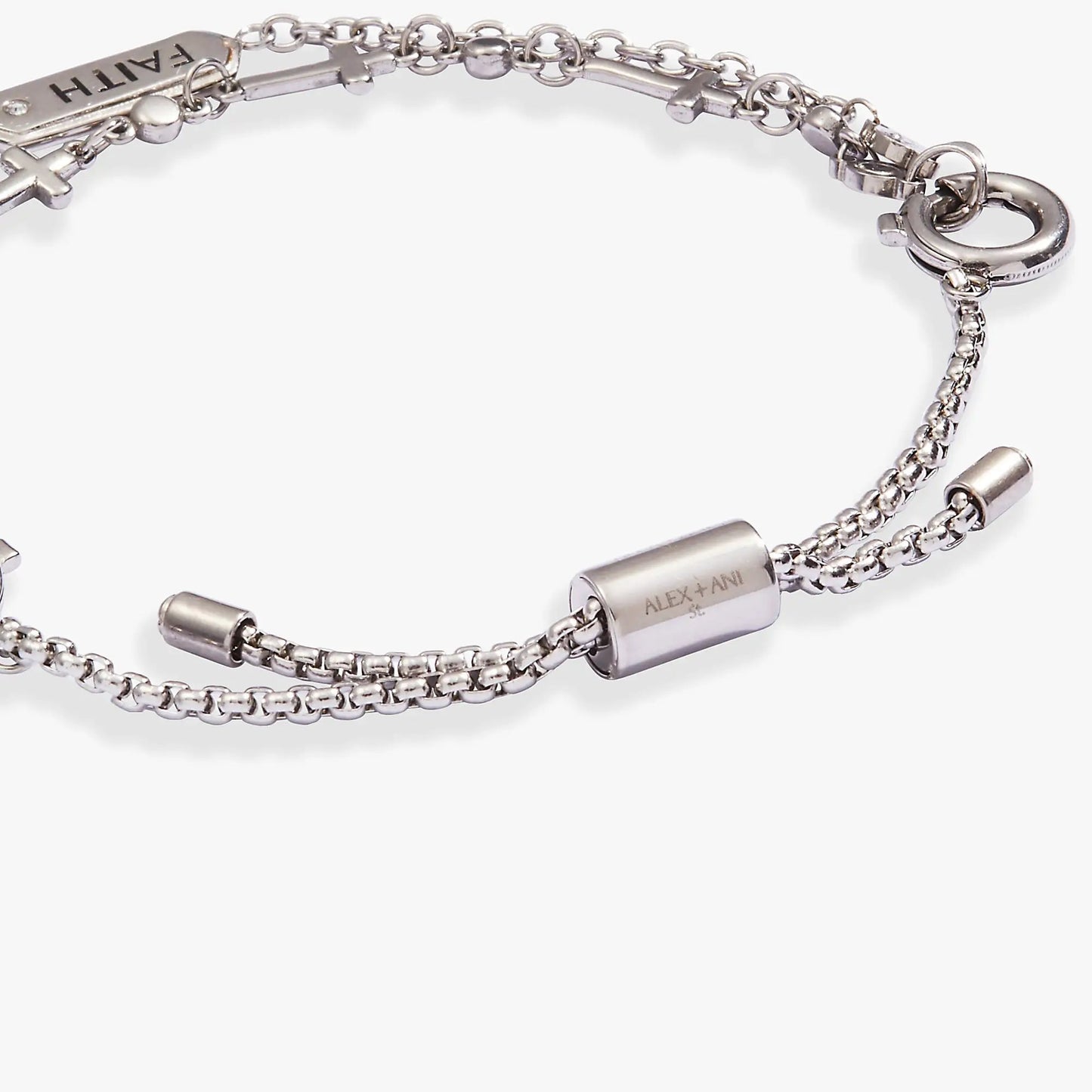 Faith Stranded Bracelet Set with Cross Charms
