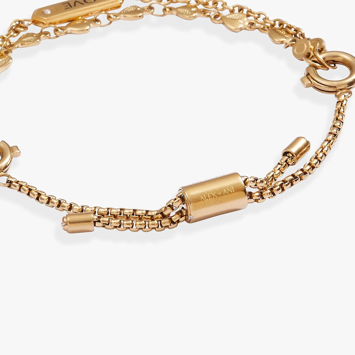 Love Stranded Bracelet Set With Heart Charms