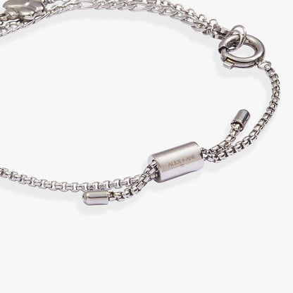 Paw Print Stranded Bracelet Set by ALEX AND ANI, silver chain bracelets with lobster clasp on Tampa Home & Garden Store
