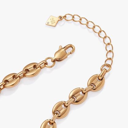 Mariner Chain Bracelet gold-tone with Alex and Ani tag and lobster clasp on Tampa Home & Garden Store