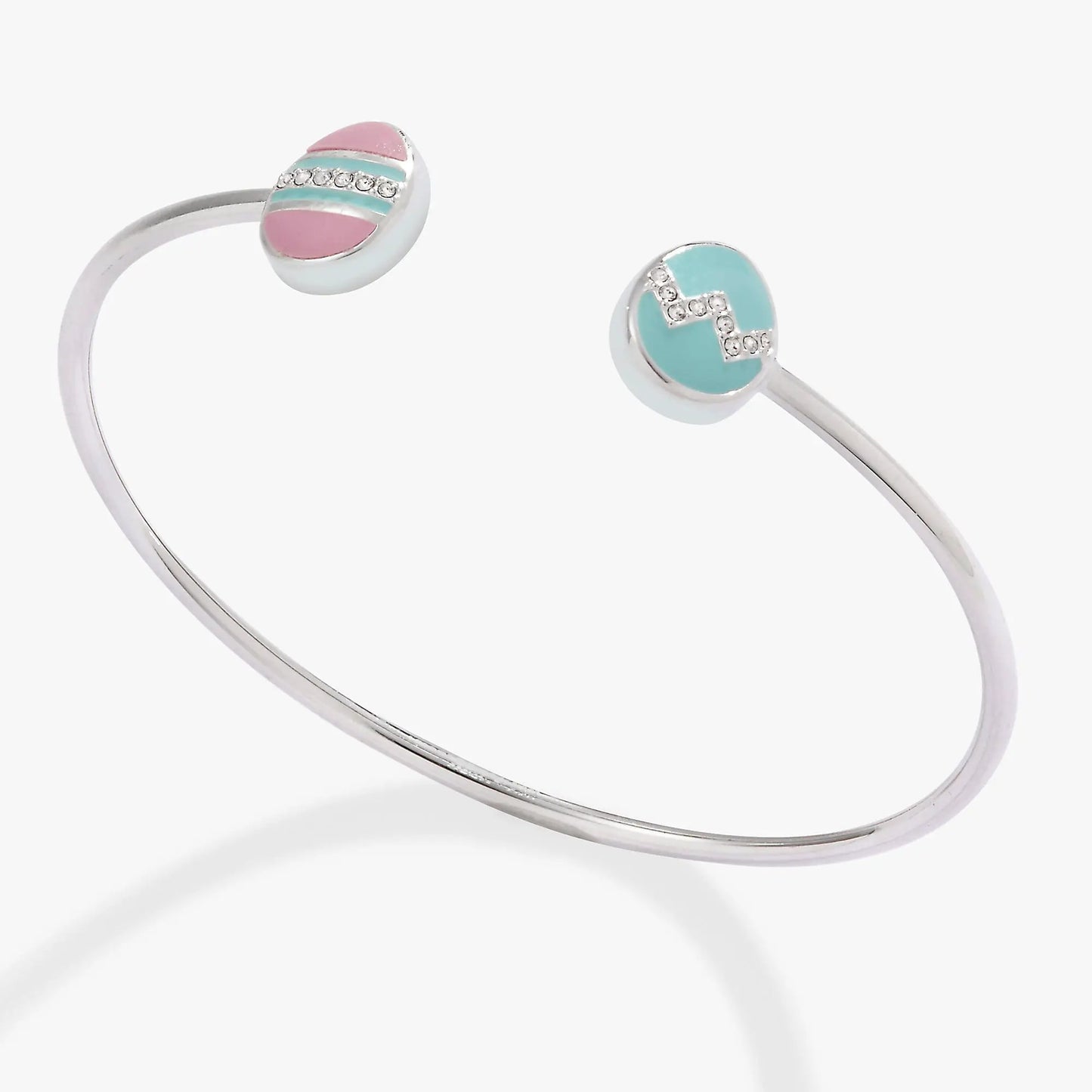 Pastel Easter Egg Flex Cuff Bracelet Blue