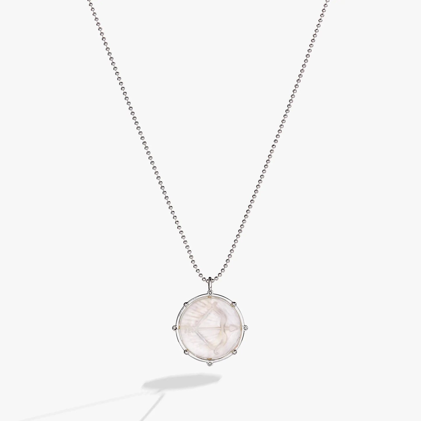 Sagittarius Zodiac Double Sided Charm Necklace