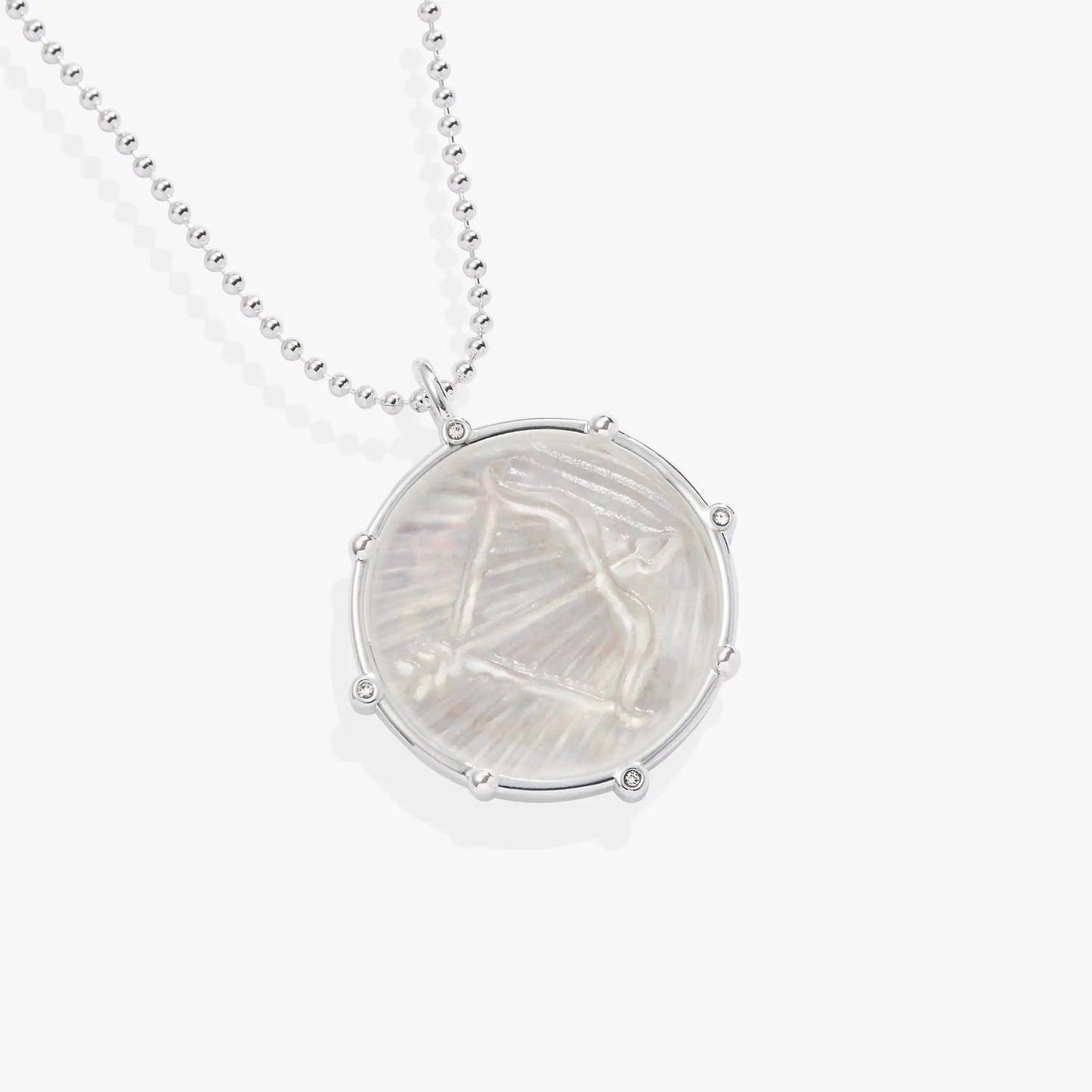Sagittarius Zodiac Double Sided Charm Necklace