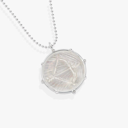 Sagittarius Zodiac Double Sided Charm Necklace