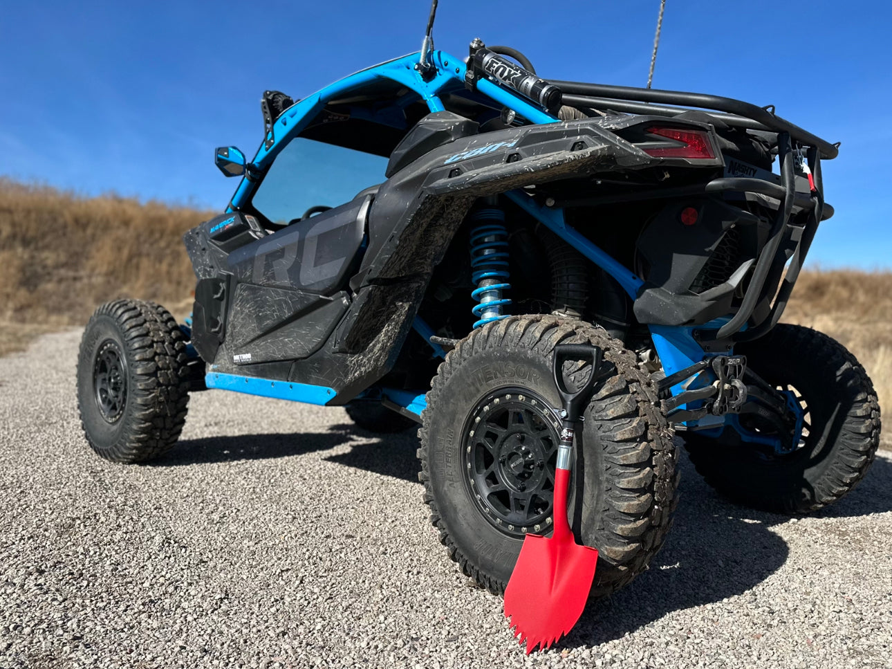 Krazy Beaver Mini Shovel  with guard(Textured Red Head / Black Handle # 45642) - Tampa soil911.com